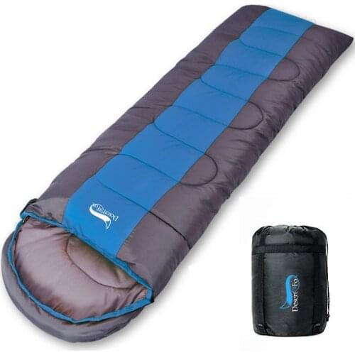 Desert&Fox Camping Sleeping Bag, Lightweight 4 Season Warm & Cold Envelope Backpacking Sleeping Bag for Outdoor Traveling Hiking