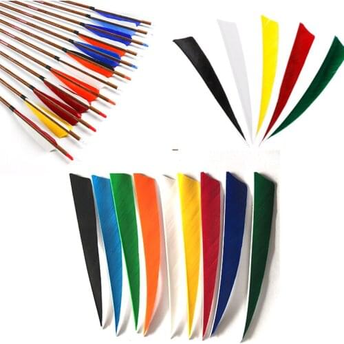 10pcs Linkboy Archery arrow 5'' Turkey Feather Fletching traditional bow Shooting Hunting Archery DIY