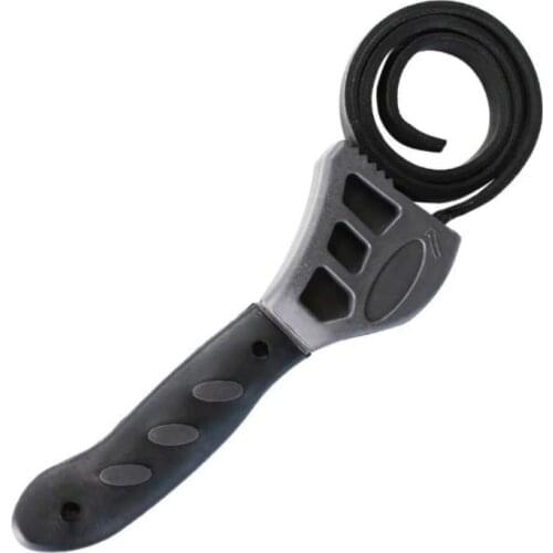 500mm Non-slip Pipeline Wrench Rubber Strap Wrench Jar Lids Tighten Loosen Plumbing Tool Universal Oil Filter Spanner