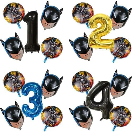 Batman Party aluminum balloon 32 inch digital balloon Children birthday party decorations Baby shower Decorative helium balloon