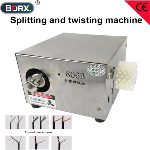 High speed Shielded wires and braided wires split and twisting strands machine wire harness spliting and twist tool