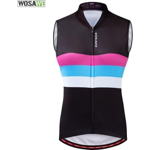 WOSAWE Summer Sleeveless Cycling Vest Women Jersey Mountain Road MTB Bike Jersey Maillot Bicycle Downhill Breathable Shirt