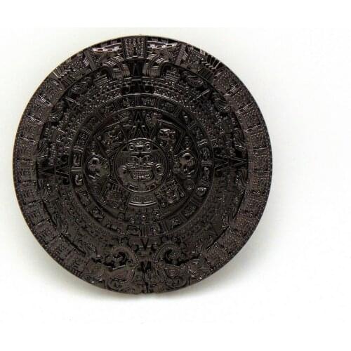 Western Cowboy Retro Round Totem Zinc Alloy Belt Buckle Same Style for Men and Women