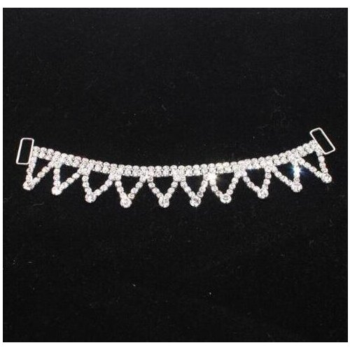 1 Piece 16cm Beautiful Design Dangle Pendant Rhinestone Headband Connector/Buckle/Chain for Girl Baby Swimming Wear