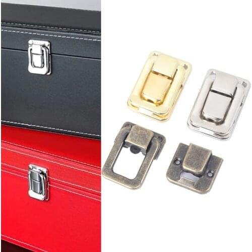 1PCS Wine Wooden Box Case Toggle Latch Suitcase Hasp Retro Leather Bag Handbag Purse Closure Lock Hardware