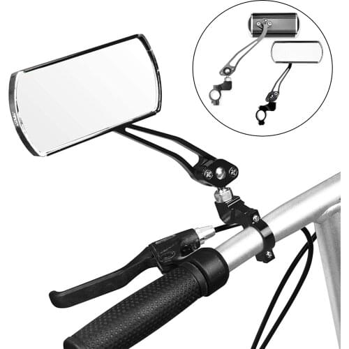 2 PCS / Pair 360° Rotating Rear view Mirror Handlebar Wide-angle Bicycle Mirror Bike Cycling Accessories