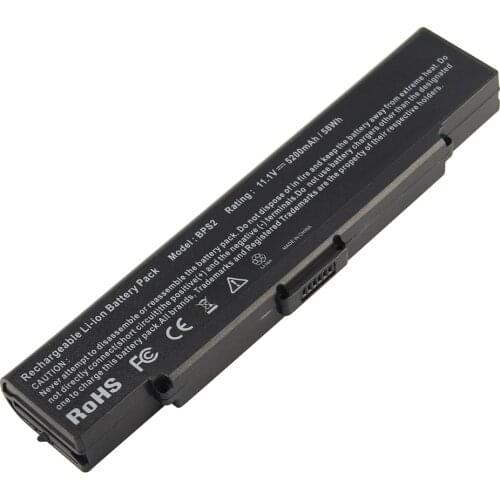 5200mAh for Sony Laptop battery BPS2 VGP BPS2A BPS2B BPS2C BPL2C BPS2 CE7 BPL2 VGN-AR11 Series for VAIO VGN AR21 C51 C61 C90