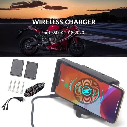 Motorcycle Accessories Front Windshield GPS Wireless Navigation Mobile Phone Fixing Bracket For HONDA CB500X