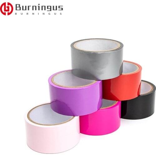 Burningus 16M No Glue Electrostatic Adsorption Tape Wrapping Bondage for Sexy Games Body Sealing Sex Products