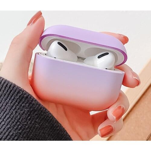 Gradient Hard Cover Earphone Case For Airpods Pro Protective Case For Apple Airpods Pro Headphone Sleeve For Air Pod Headset Bag