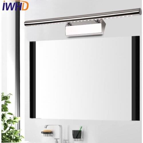 IWHD Simple Modern LED Wall Sconces Mirror Wall Light Fixtures For Home Indoor Lighting Bathroom Lamp Lampe Murale Lamparas