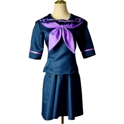 Anime JoJos Bizarre Adventure Cosplay Costume Yukako Yamagishi Uniform Women Dress Sailor Suits JOJO Outfits Full Set Cool Gift