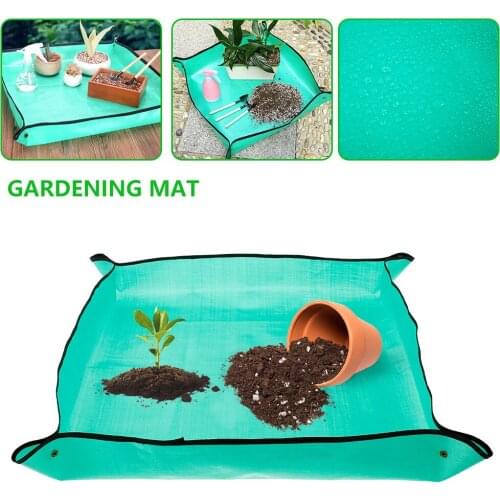 50/68/100CM Planting Mat PE Gardening Potting Mat Waterproof Reusable Flower Gardening Mats Transplanting Foldable Planting Pads