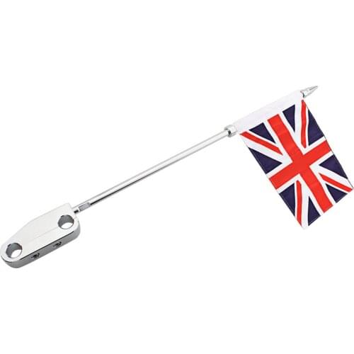Motorcycle Saddlebag Flag Pole Side Mount Vertical Luggage Rack UK Flag For Harley Touring Road King Electra Glide Ultra Limited