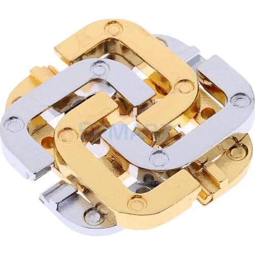 Set Metal Crafts Chinese Locks Puzzle EQ IQ Brain Teaser Kid Educational Toy