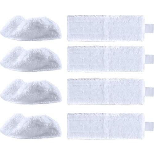 8Pcs Replacement Microfibre Mop Pads Cloth Set Compatible for Karcher EasyFix SC 2, SC 3, SC 4, SC 5 Steam Cleaners