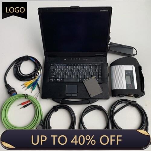 CF52 4g laptop with MB Star C4 SD Connect SSD 2021.03v CF-52 Toughbook for C4/C5 Multiplexer with full set OBD2 cable car tools