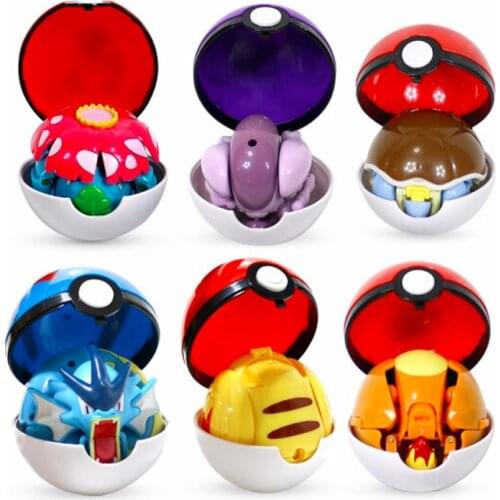 Pokemon Ball Variant Toy Model Pikachu Jenny Turtle Pocket Monsters Pokemones Toys Action Figure Model Toy Childrens Game Gift