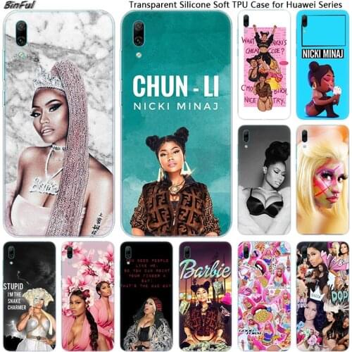 Hot Nicki Minaj Soft Silicone Phone Case for Huawei Mate 10 20 Lite Pro Enjoy 9S Y9 Y7 Y6 Y5 2019 2018 Pro 2017 Fashion Cover