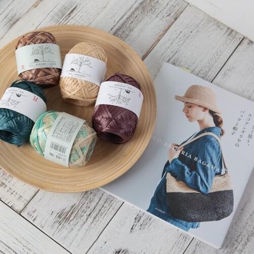 Hat Yarn for Knitting 40g Raffia Straw Yarn Crocheting Yarn for Handmade Hats Baskets DIY Anti-UV Hat Yarn