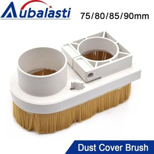 Free Shipping 80mm 85mm Diameter Dust Collector Dust Cover Brush For CNC Spindle Motor Milling Machine Router Tools