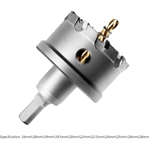 High Hardness Alloy Hole Saw Drill Bit Stainless Steel Plate Drilling Tool for Electric Drill Bench Drill Machine Tool Replaceme
