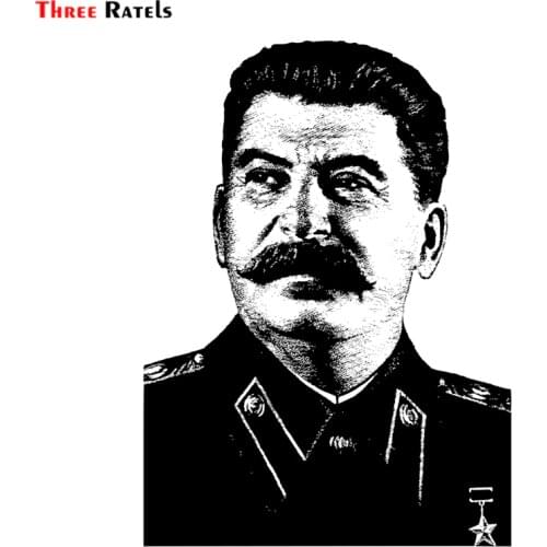 Three Ratels LCS356# 11x15.1cm Stalin colorful car sticker funny stickers styling removable decal