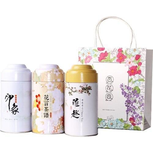 Xin Jia Yi Packaging Tea Coffee Sugar Canisters Packaging Child Resistance Tin Cigarette Box Oolong Tea Round Tin Box Tin Tubes
