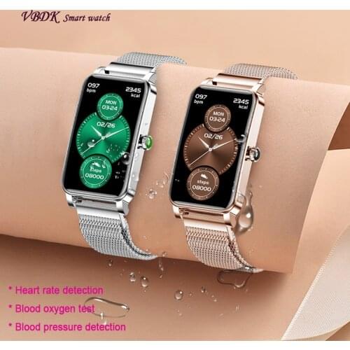 H1 Smartwatch fashion women heart rate blood pressure fitness pedometer female physiological cycle waterproof luxurious Bracelet