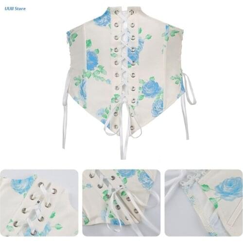 Women Vintage Corset Crop Tops Bandage Club Sexy Tank Top Ladies Streetwear