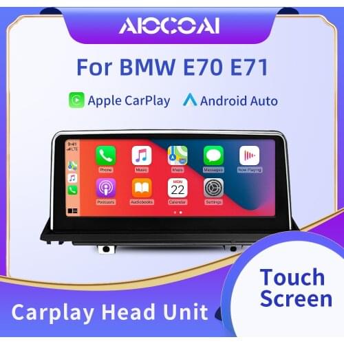 10.25" wireless Apple CarPlay Android auto Car Multimedia for BMW X5 X6 E70 E71 E72 Head unit