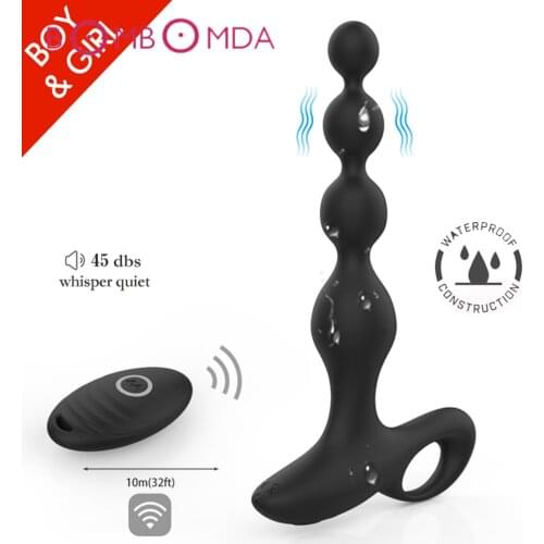 10 Speed Wireless Remote Anal Plug Dildo Vibrator For Men Prostate Massage Adult Sex Toy Vagina G spot Masturbator for Men Women