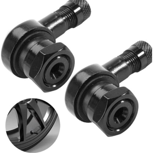 TV25AL-11.3 2Pcs Motorcycle Wheel Valve Stem Angle Wheel Tire Tubeless Valve Stems Universal Nozzle Caps Dust Cover