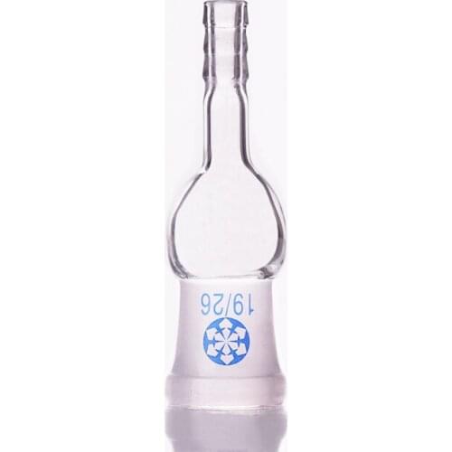 2pcs Straight suction connector,Internal grinding,Female 19/26,Straight head grinding,Straight tube grinding