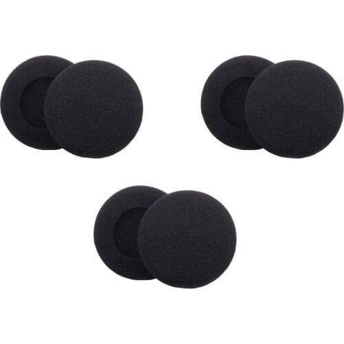 3pairs 5.5CM Foam Pad Ear Case Cover for Philip for Sony Headphones 2-5/16-Inch T-012-6P earplug Cushions Smart Accessories #108