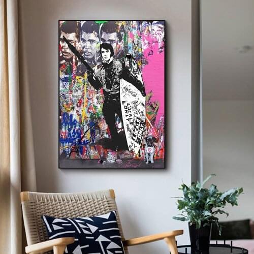 Abstract Colorful Portrait Graffiti Picture Print Runman 69 Posters Surfing Wall Art Canvas Paintings For Home Decoration