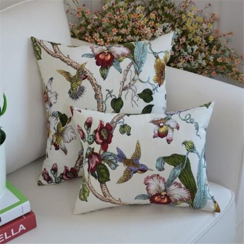 White Magnolia cushion covers Pure cotton cushion cover for Sofa decor red Magnolia for wedding part decor 18" Vintage case