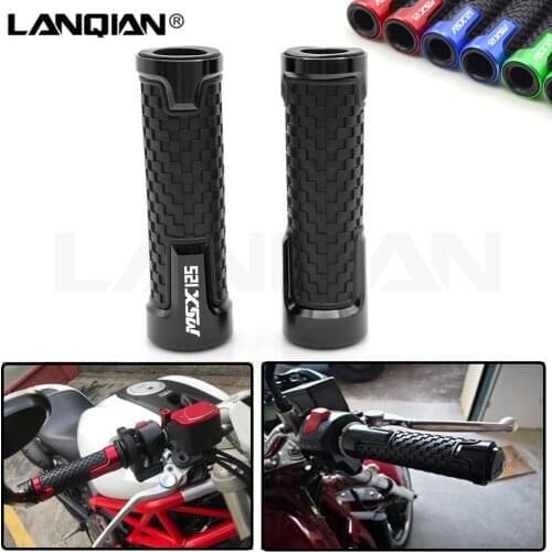 For Honda GROM MSX125 7/8 22MM Motorcycle Handlebar Grips Hand Bar Grips GROM MSX125 2014 2015 2016 2017 MSX 125 CNC Parts