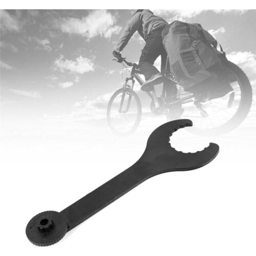 Metal Bicycle Bottom Bracket Install Spanner Wrench Crankset Repair Tools Black Bike Parts Axis Wrench Repair Disassembly Tool