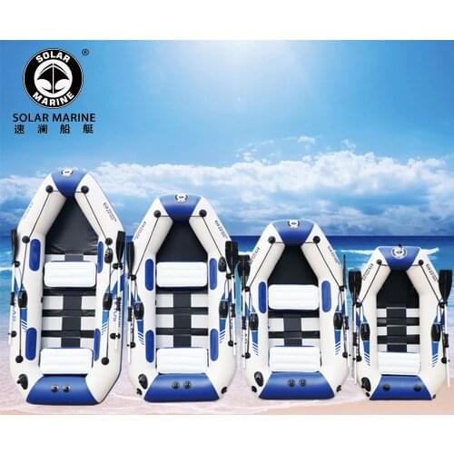 3 person 2.6m length rowing boats set wood floor professional fishing boat inflatable laminated wear resistant boat