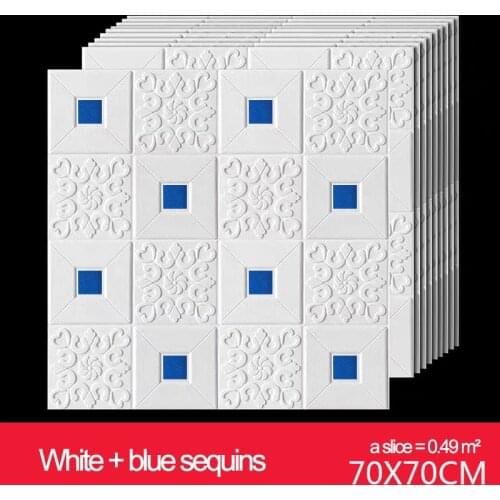70x70cm Stereo Foam Wall Stickers Ceiling Panel Roof Decor Self Adhesive Waterproof Wallpaper Living Room Bedroom Home Decor