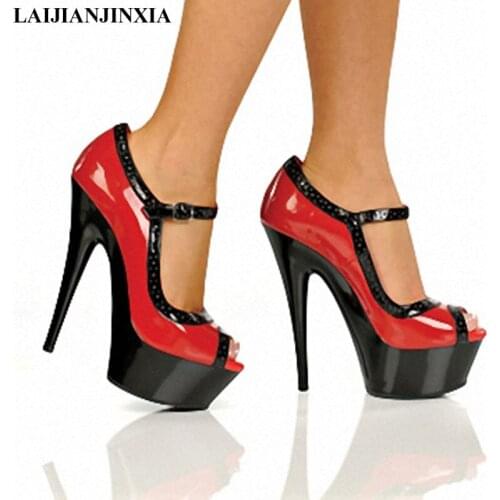 New Ladies high merchandiser/heavy bottom dinner shoes/star stage performance shoes, dancing shoes 15CM high heels