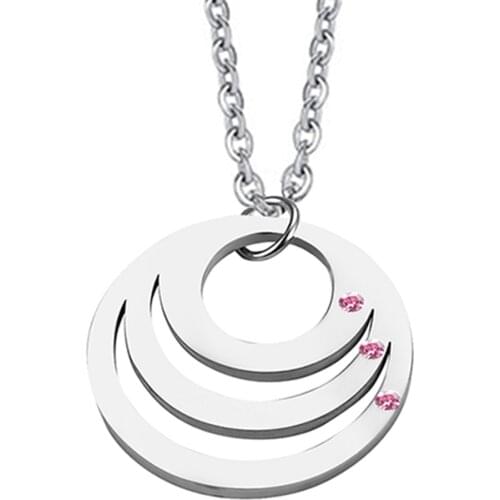 New Blank Pendant Necklace Stainless Steel Custom Name Plate Necklace Can Engrave Word Letters Jewelry Women/Men