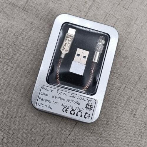 TypeC To 3.5mm ALC5686 chip HiFi Portable Digital Audio HIFI Decoding Amp DAC Sound Card Adapter Cable For huawei mate30 P30