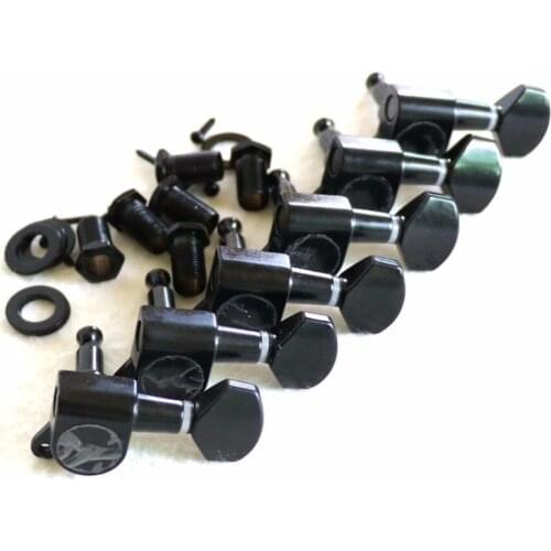 Sell Free Shipping Good quality Black color Closed guitar machine heads 6pcs in line guitar tuners