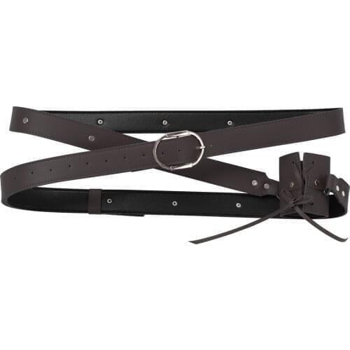 Medieval Sword Belt Waist Sheath Scabbard Holder Men Viking Pirate Knight Battle Weapons Costume Rapier Ring Belt Strap Holster