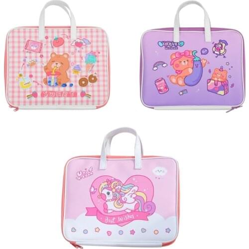 Cute Laptop Sleeve Case 13.3 Inch Briefcase Carrying Bag Handbag for Girls Women 066F