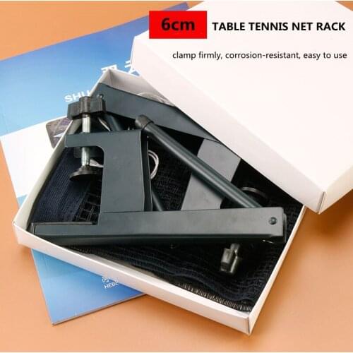 Professional Table Tennis Net Rack Screw Type Net Rack for 6cm Thickness Table Home Outdoor Ping Pong Sports Exercise Equipments