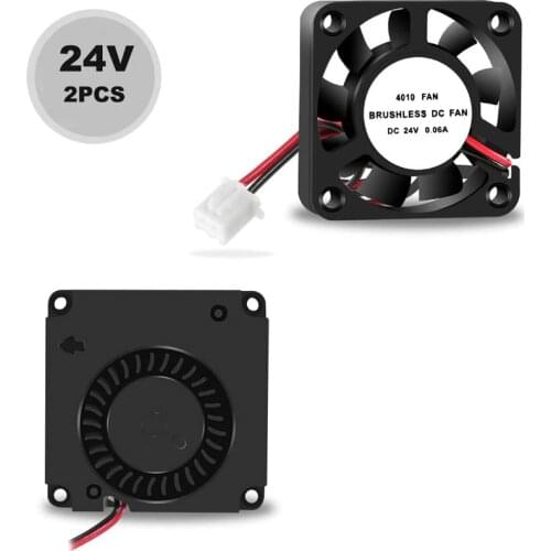 24V Creality Ender 3 4010 40mm Extruder Hot End Cooling Fan + DC 24V Turbo Fan Blower Circle Fan for 3D Printer Parts Ender 3