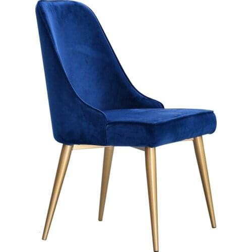 Iron artist dining chair restaurant fashion back chair milk tea shop lounge chair family bedroom fabric makeup chair